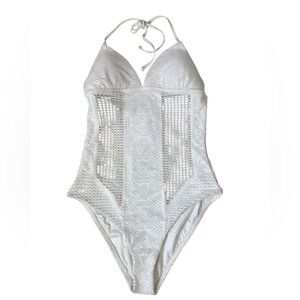 Vitamin A Lace Halter One Piece Swimsuit